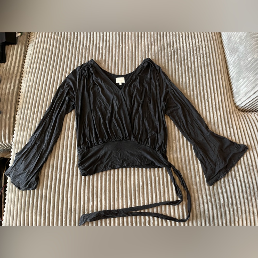 Deletta brand. Dark navy long sleeve top
